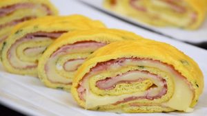 Read more about the article Omelette roll with Caciocavallo and veal Carpaccio